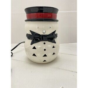 Yankee Candle Jack Frost Snowman Scenterpiece Easy Meltcup Warmer Timer Holiday
